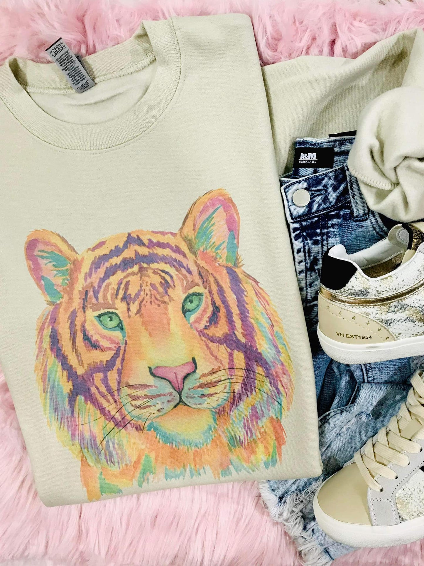 Watercolor Tiger Sublimation Appareal