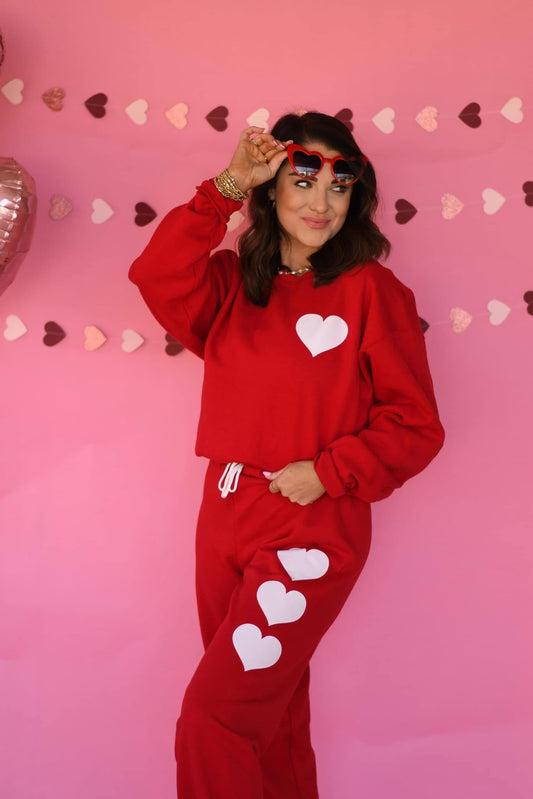 *SALE* RTS Heart Sweat Set (Pieces Sold Separately)