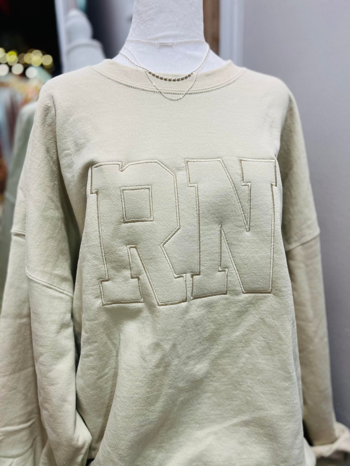RN Varsity Embroidered Sweatshirt