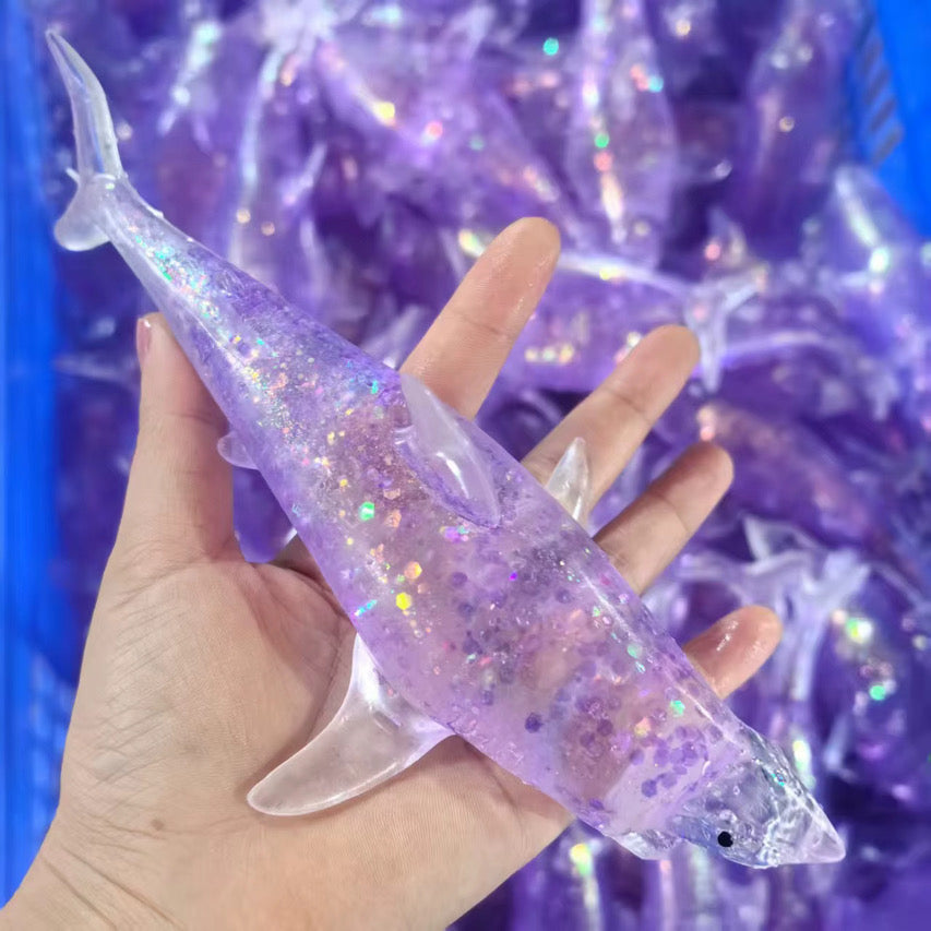 RTS Glitter Shark Squishy