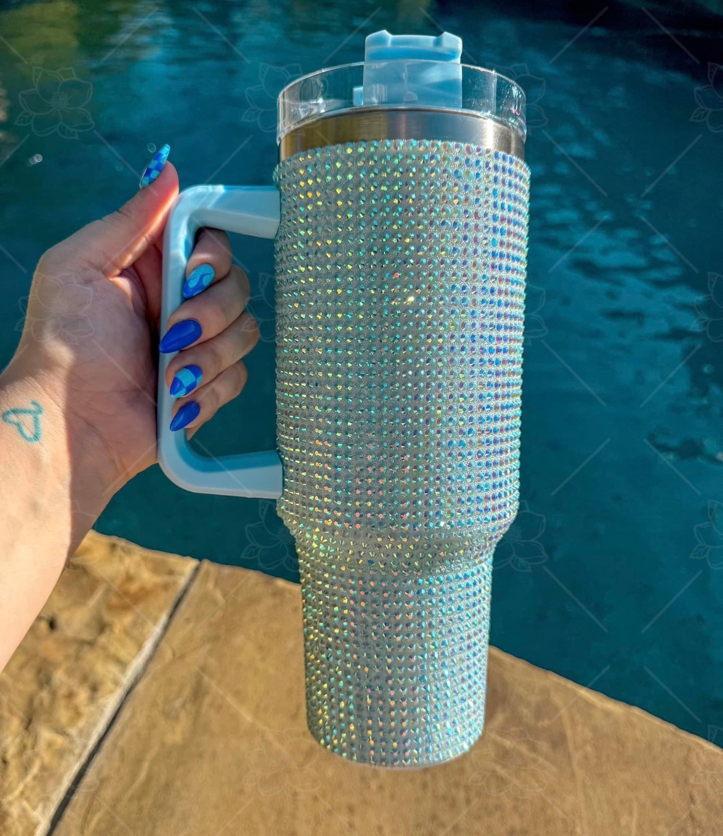 Solid Rhinestone Tumblers
