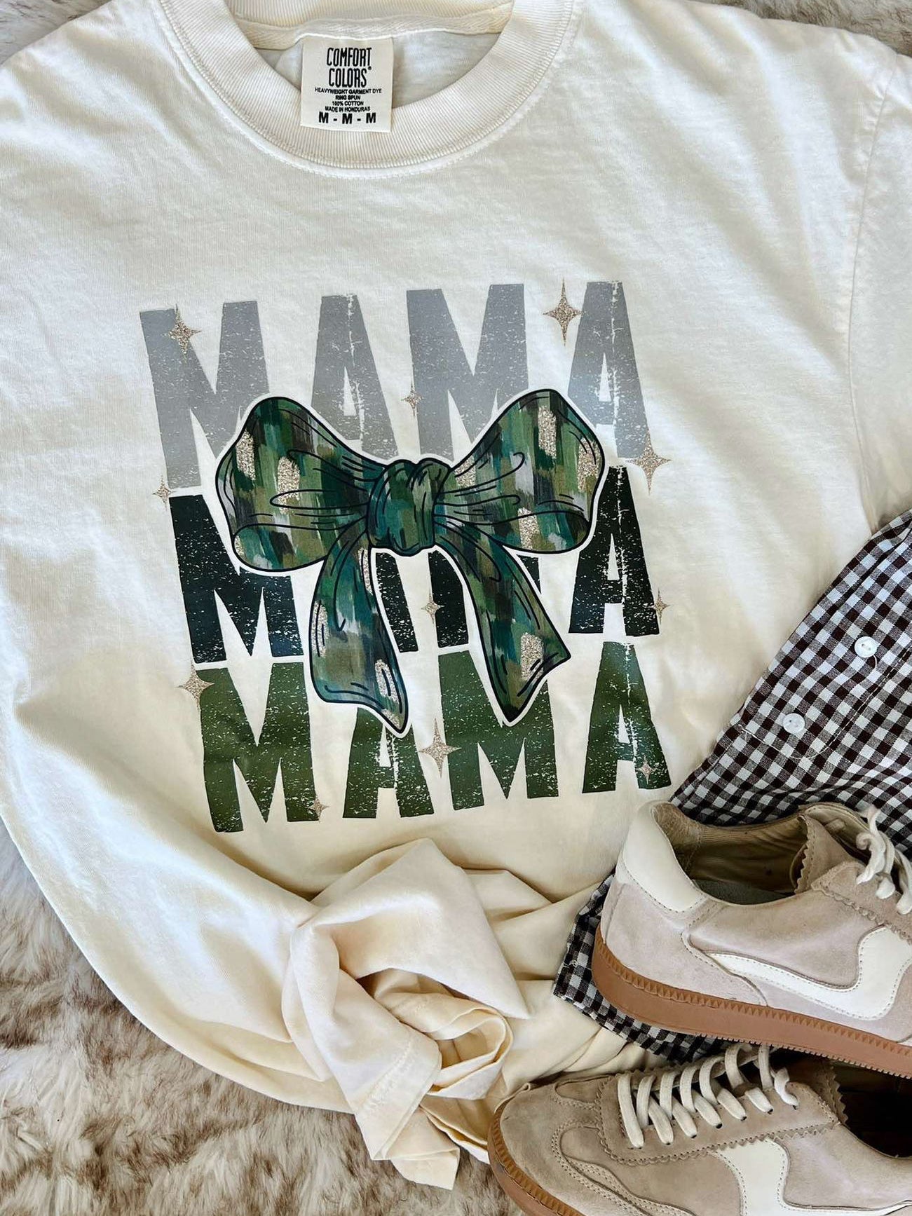 Mama Camo Coquette Bow DTF