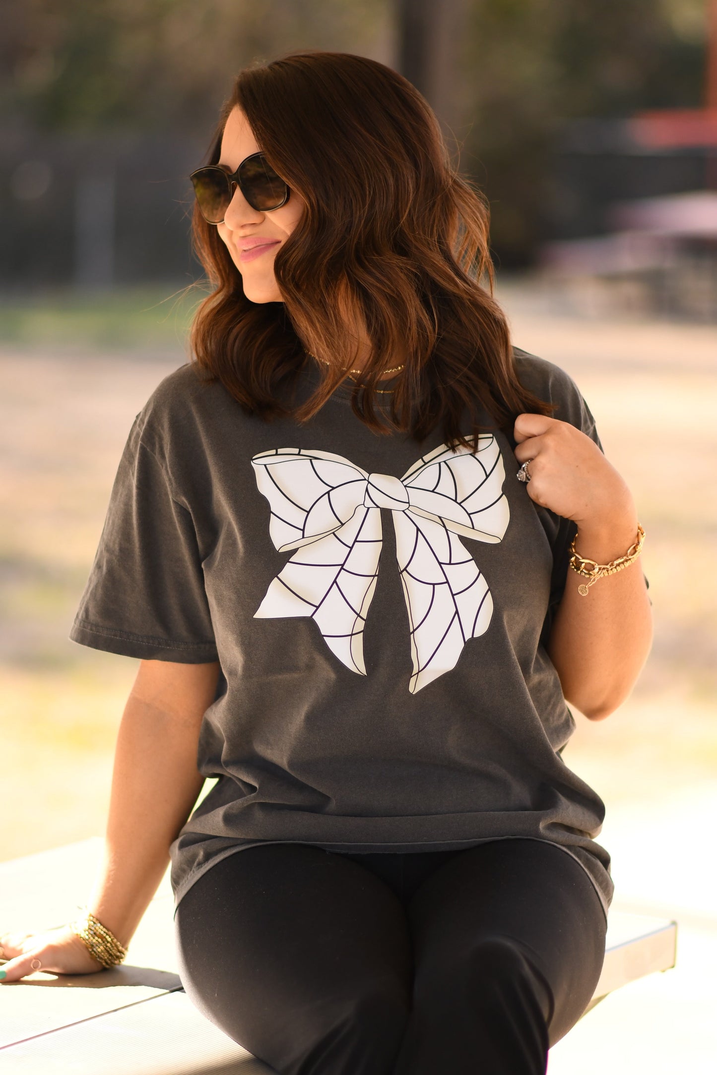 Volleyball Bow Tee