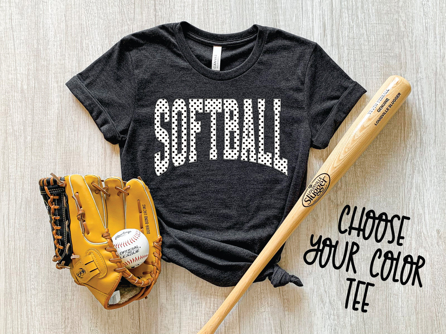 Softball Polka Dot *Pick Your Color*