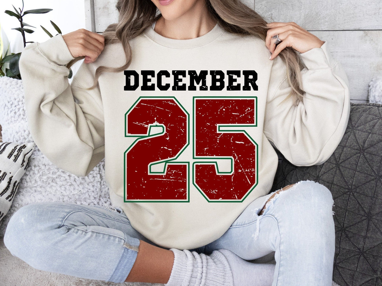 December 25 Holiday Date DTF Sweatshirt