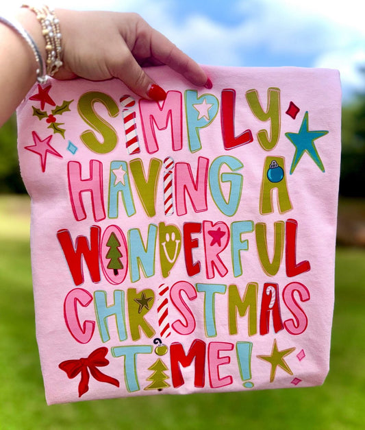 Simply having a wonderful Christmas time tee or sweatshirt