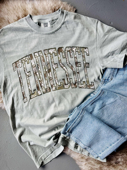 Hidden Bow State Camo DTF Graphic Tee
