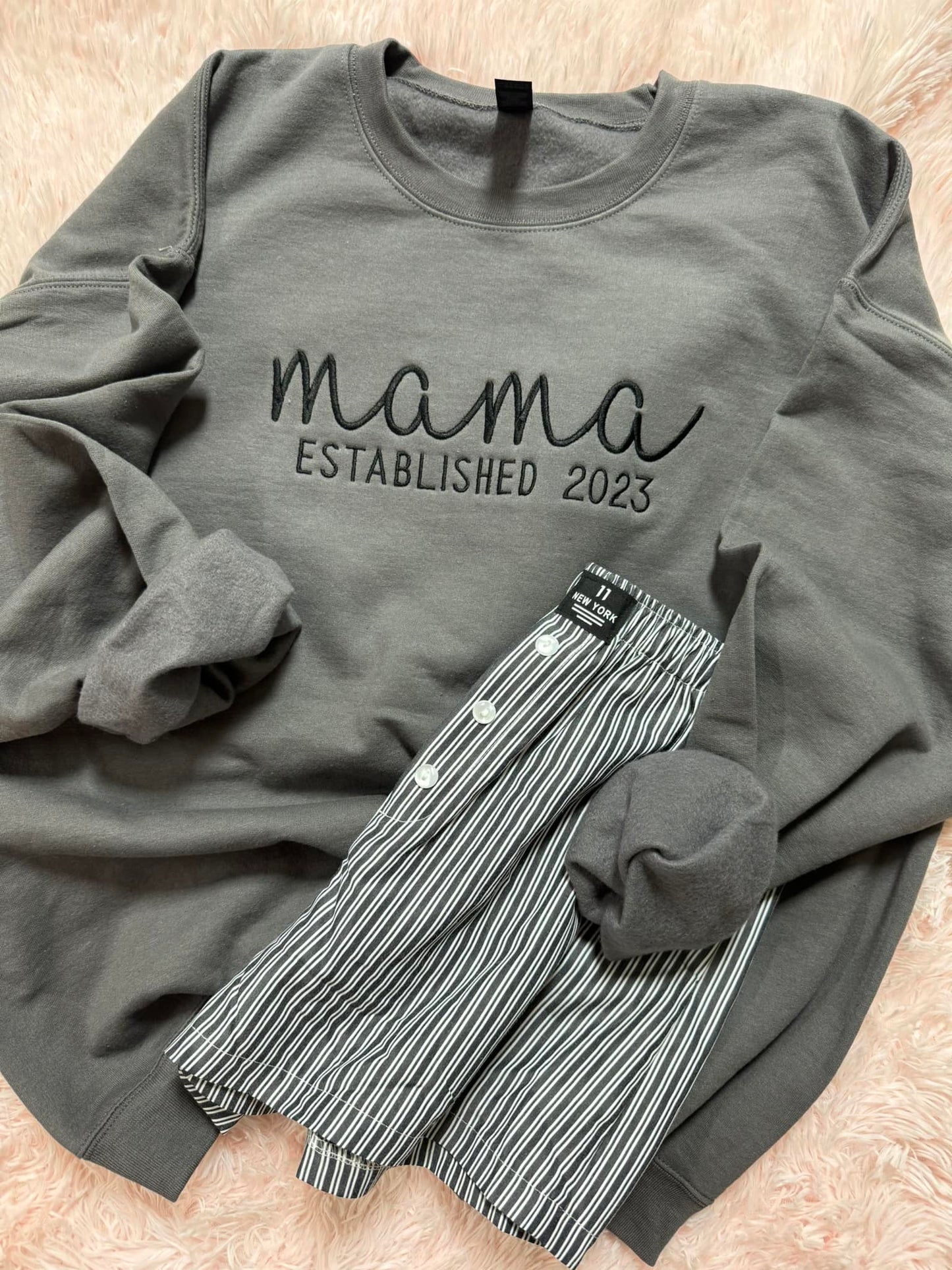 Mama Established Tonal Embroidered Sweatshirt