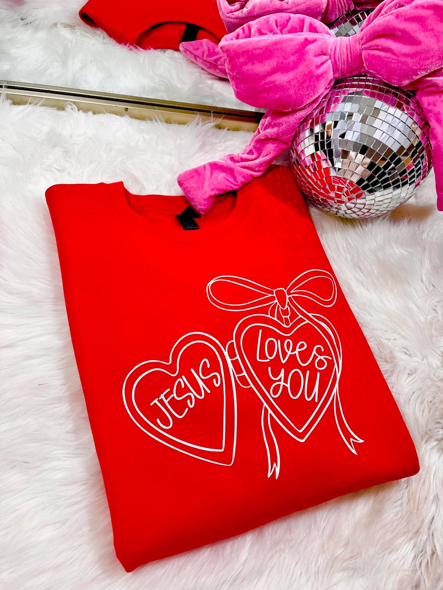 Jesus Loves You Locket DTF Graphic Design