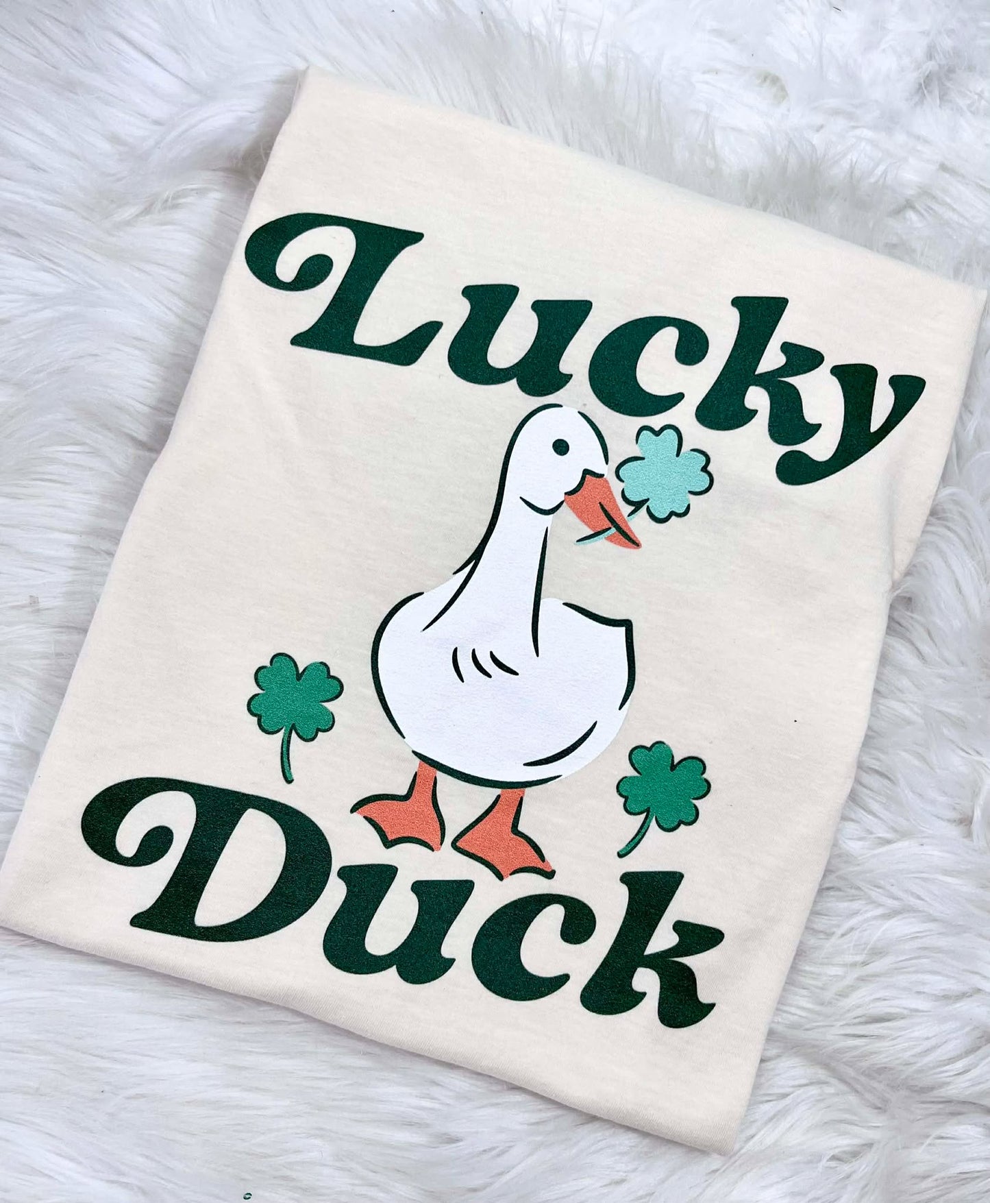 Lucky Duck Clover Graphic DTF