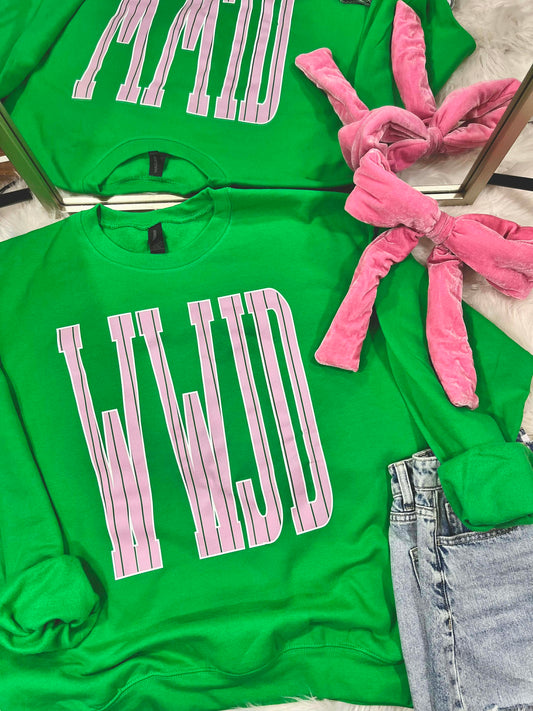 WWJD Jumbo Striped DTF Top
