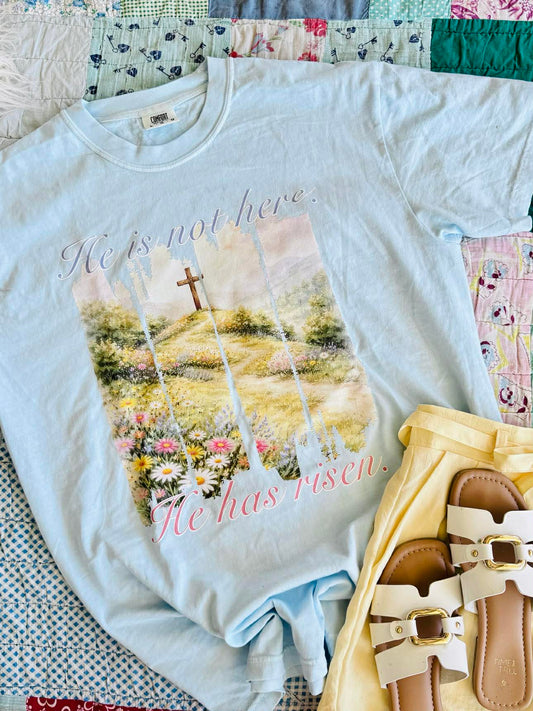 He is Not Here, He is Risen DTF Graphic