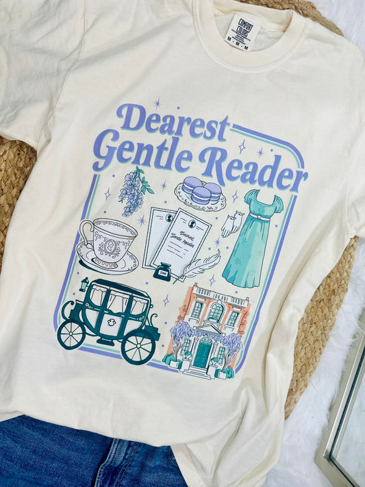 Gentle Reader Collage DTF tee