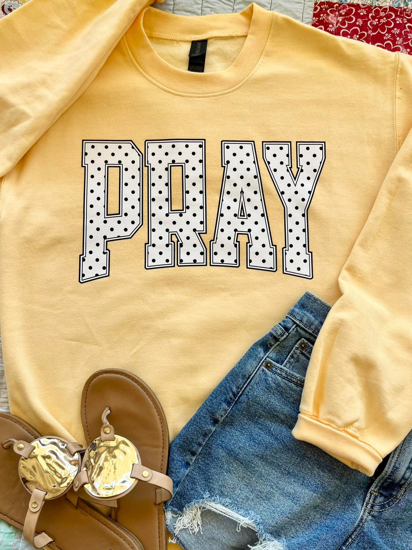 Custom Black & White Polka Dot Arch DTF Design