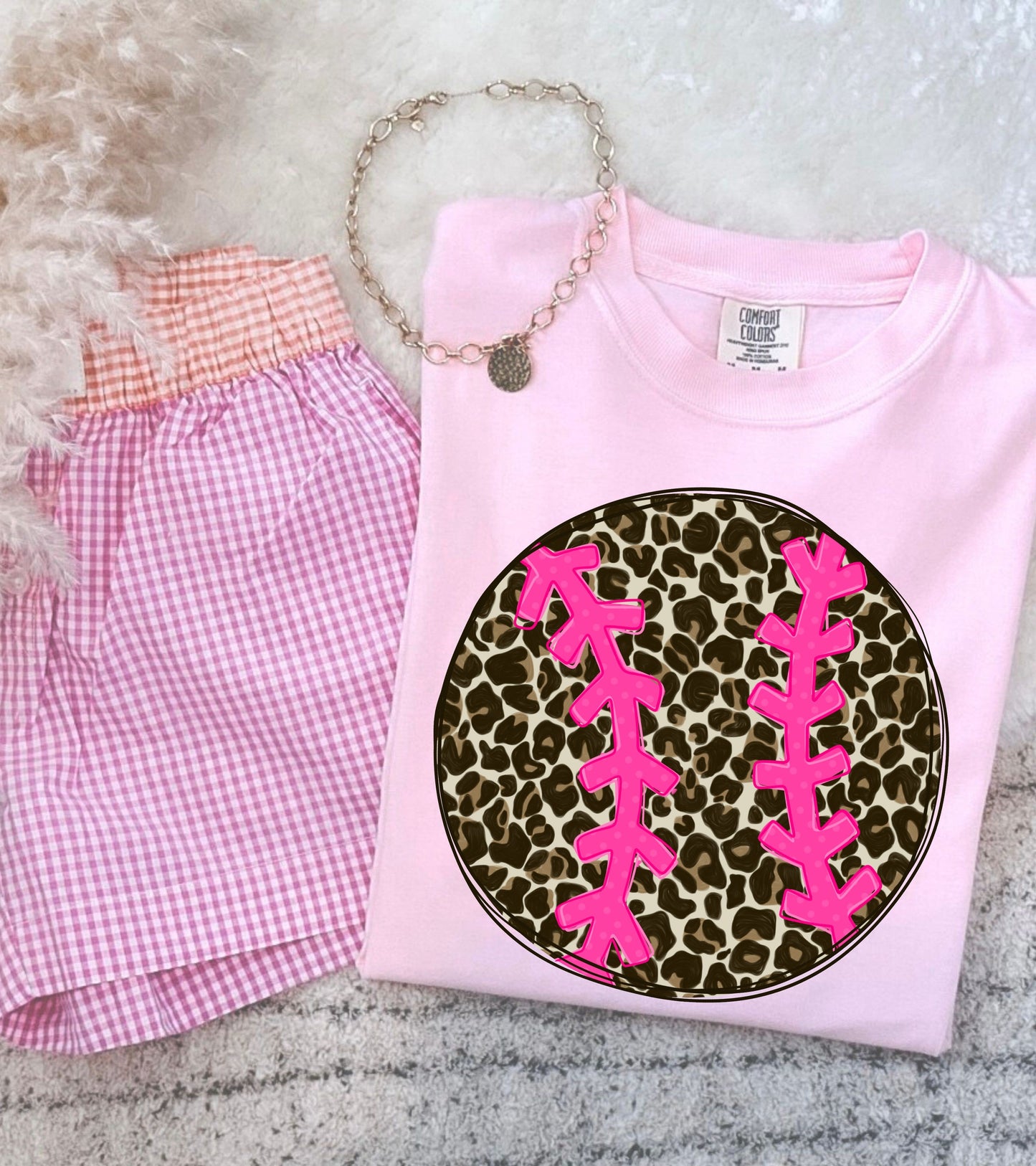 Leopard Jumbo Baseball DTF Design