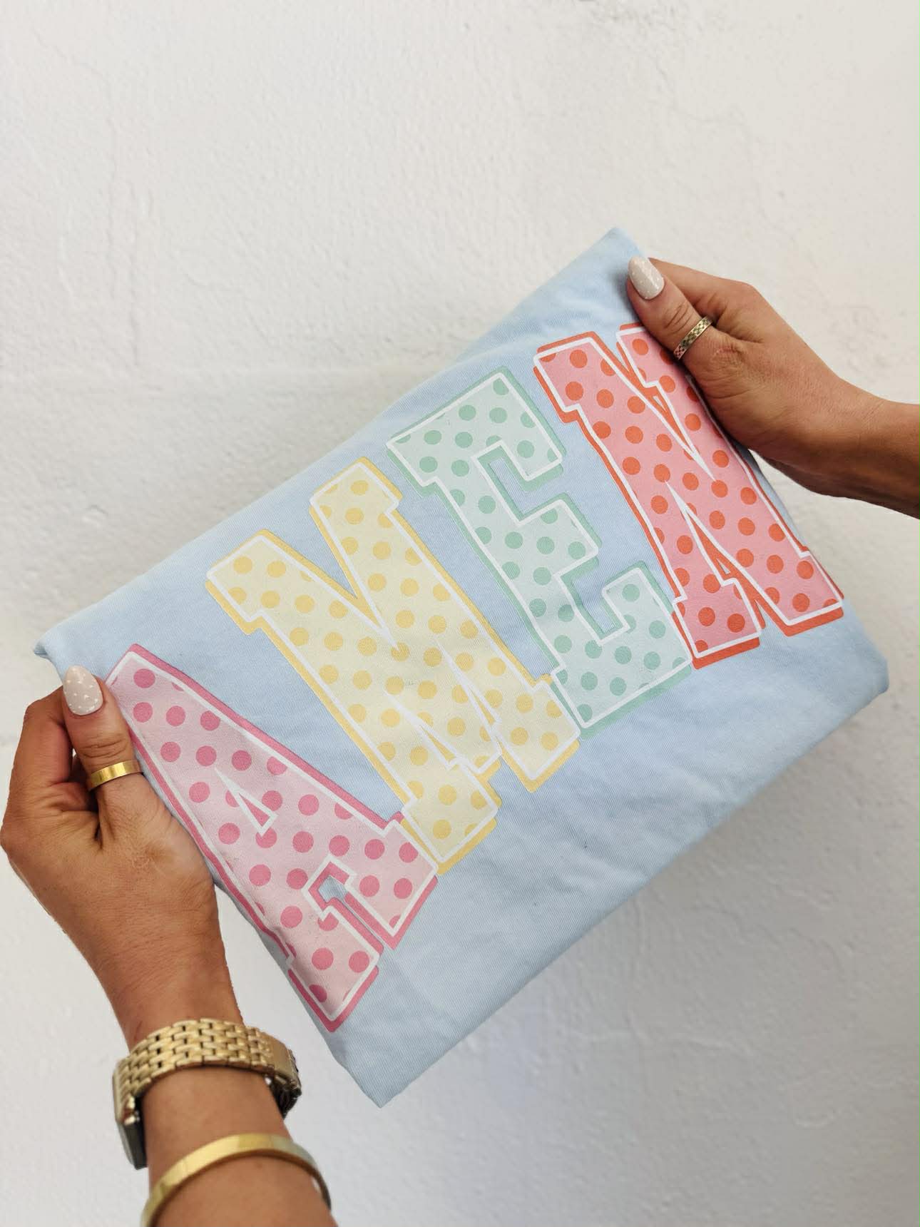 Pastel Polka Dot Custom DTF Graphic Design