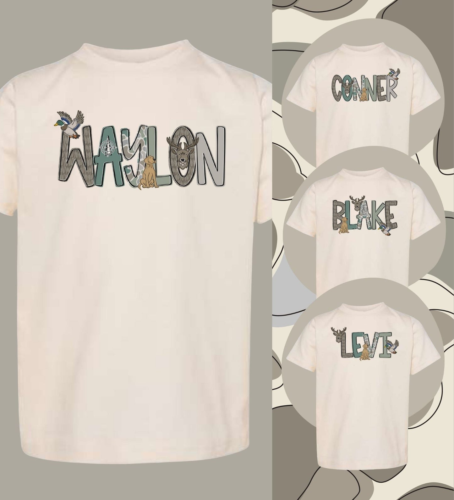 Custom Hunting Name Graphic DTF Top