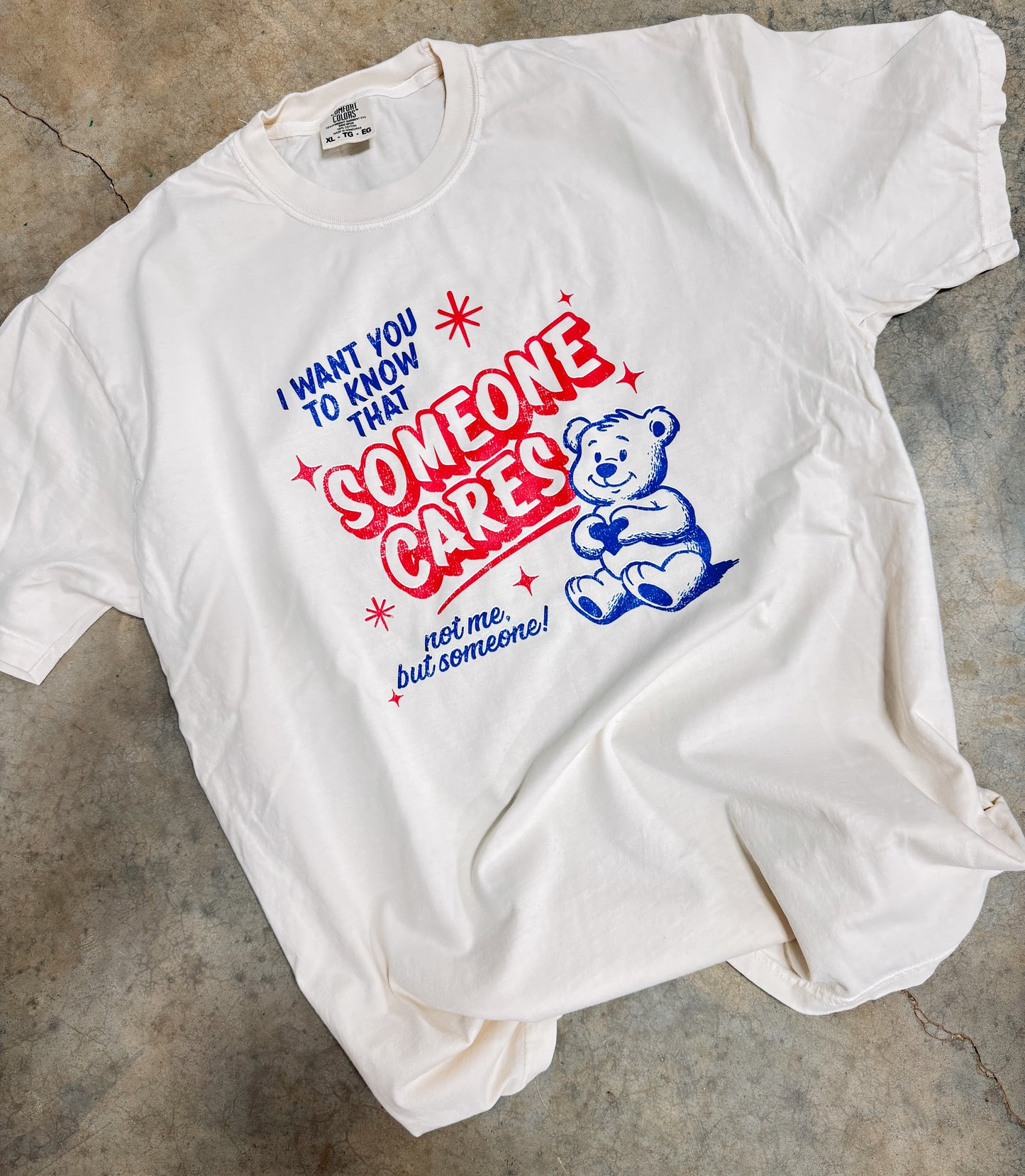 Someone cares tee or crew