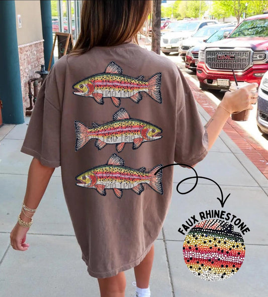 FAUX Rhinestone Fish  - Multiple Styles