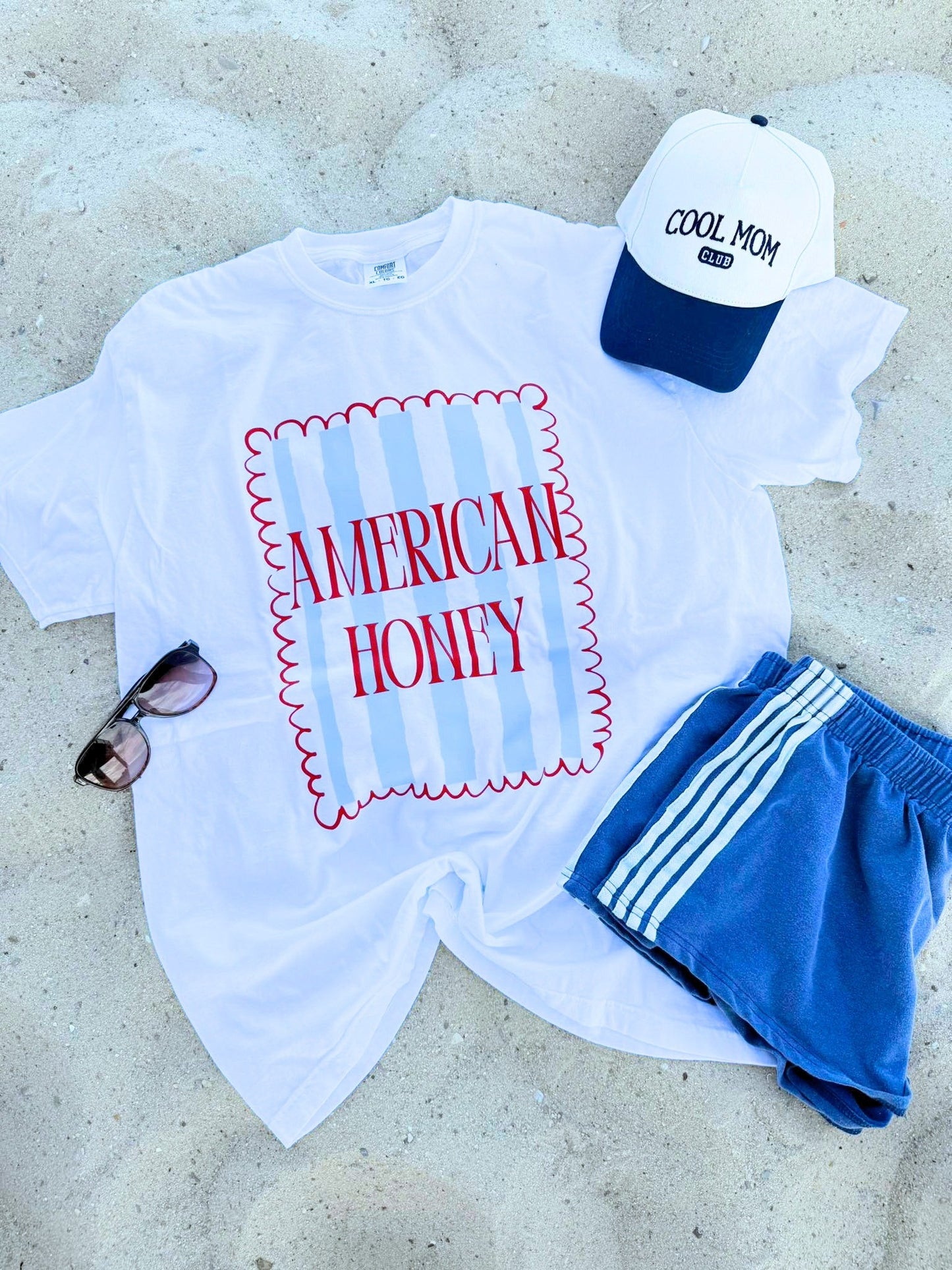 American Honey JULY43 DTF Striped Top