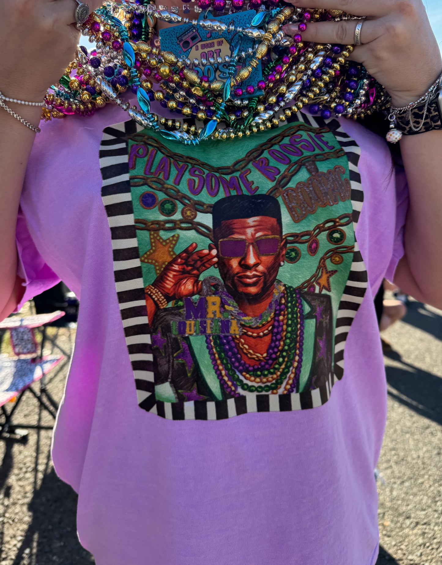 Play some boosie watercolor tee or crew