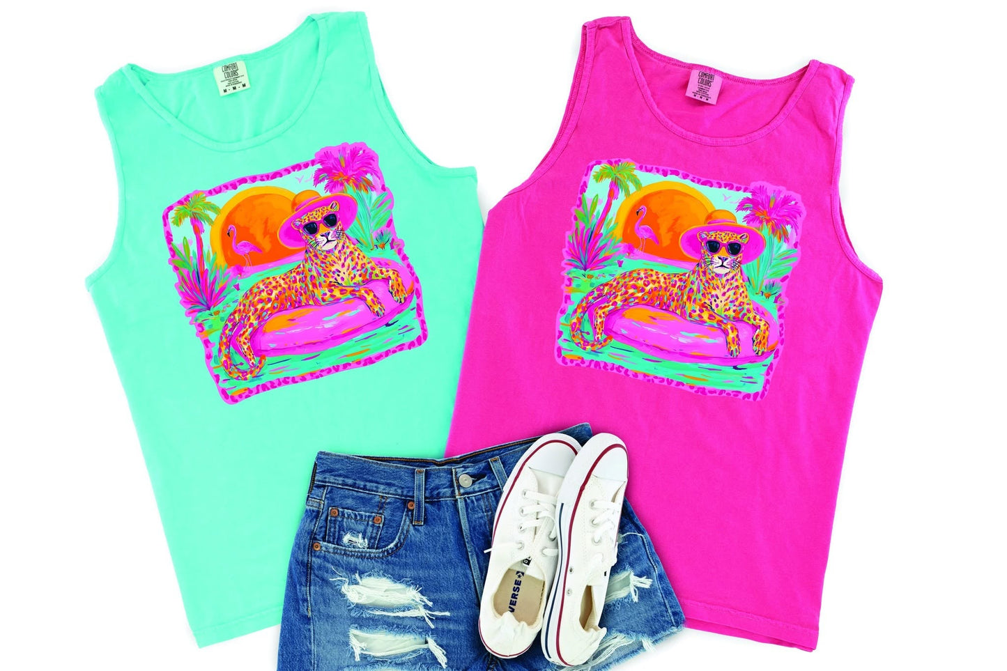 SUMMER CHEETAH TEE/TANK