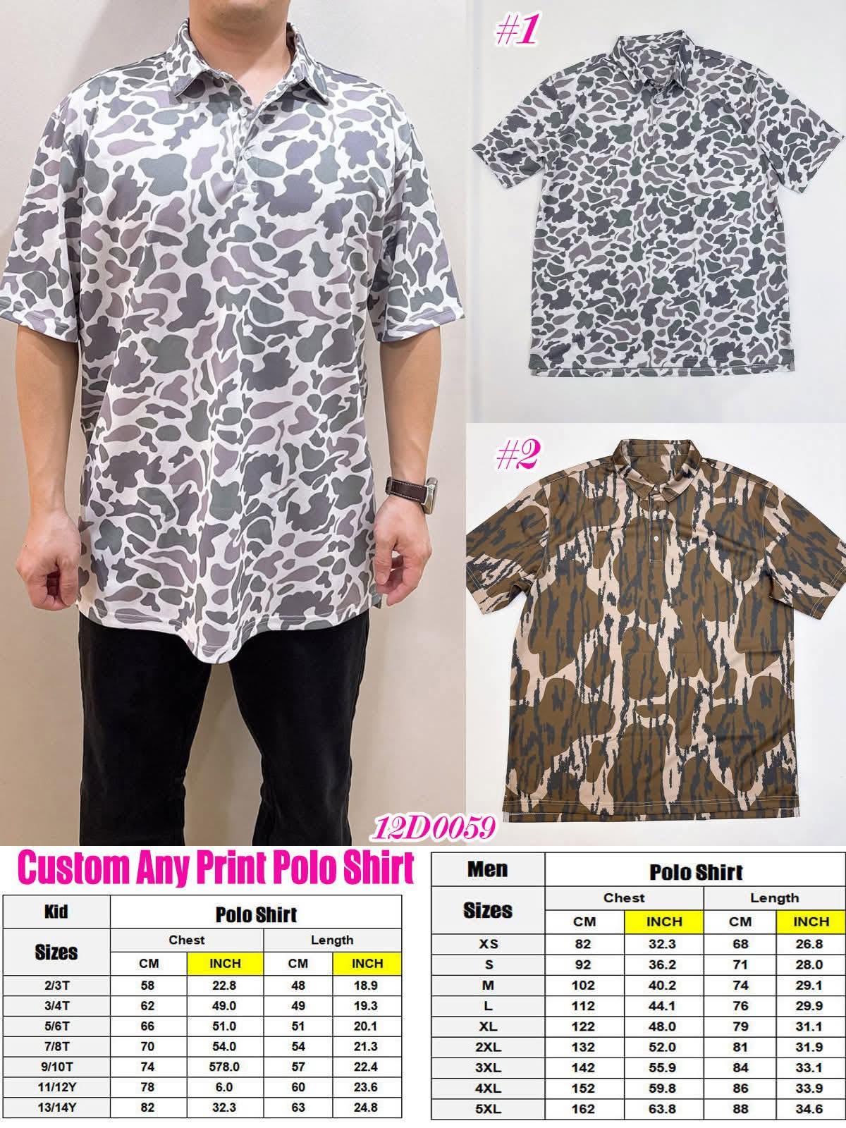 Custom Magnolia Polos ANY PRINT - Adult