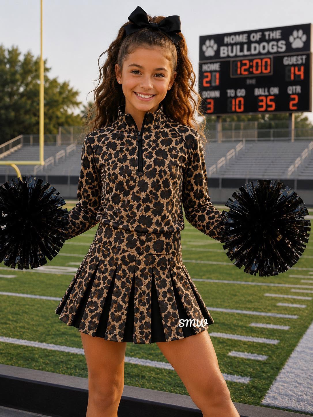 Magnolia Custom Scuba & Pleated Cheer Skirt Set