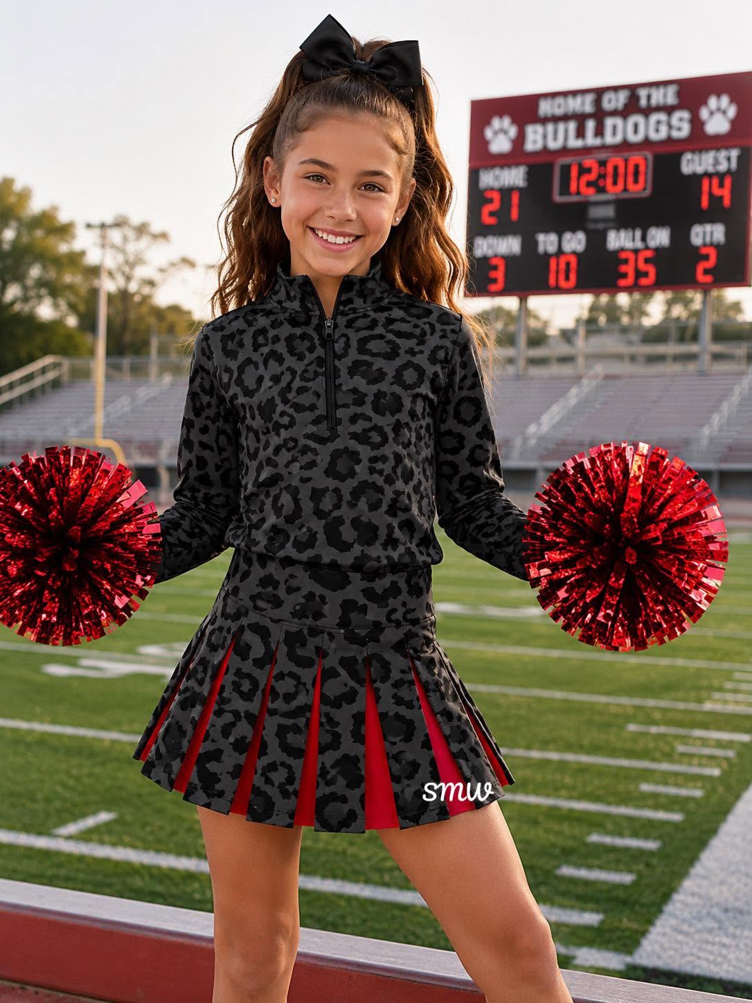 Magnolia Custom Scuba & Pleated Cheer Skirt Set