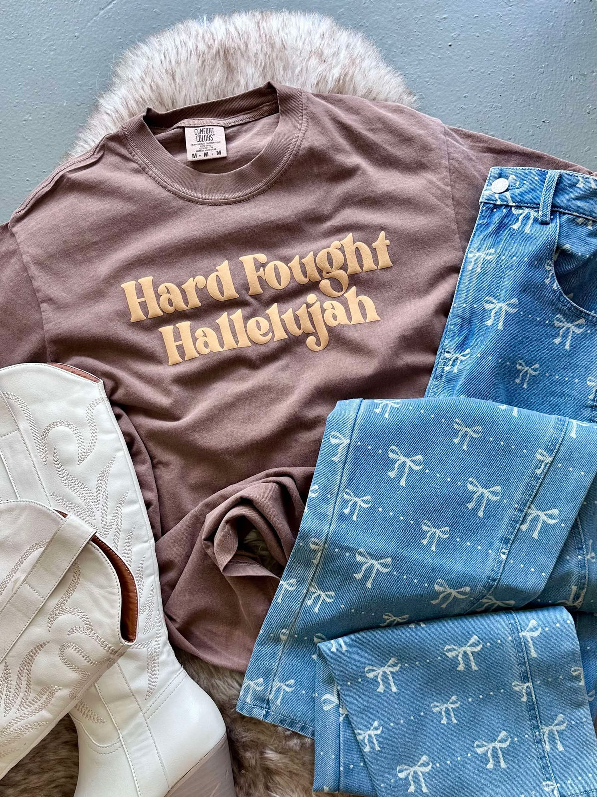 Hard Fought Hallelujah Puff Tee
