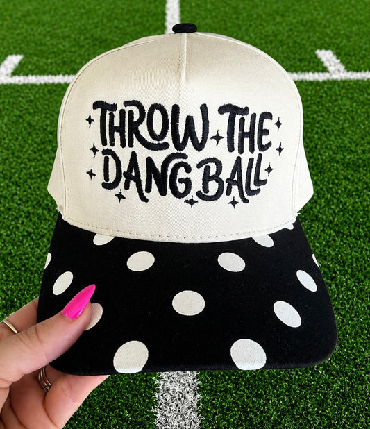 RTS Throw The Dang Ball Polka Dot Hat