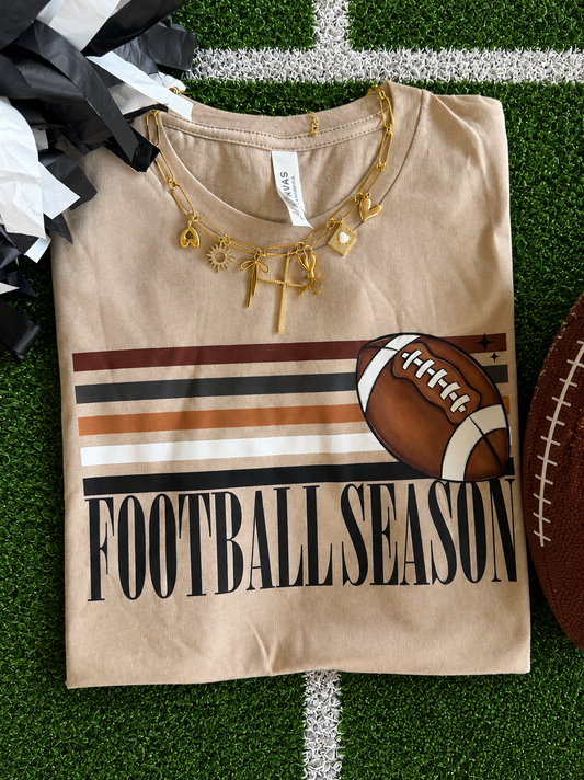 Football Season Stripes Tee