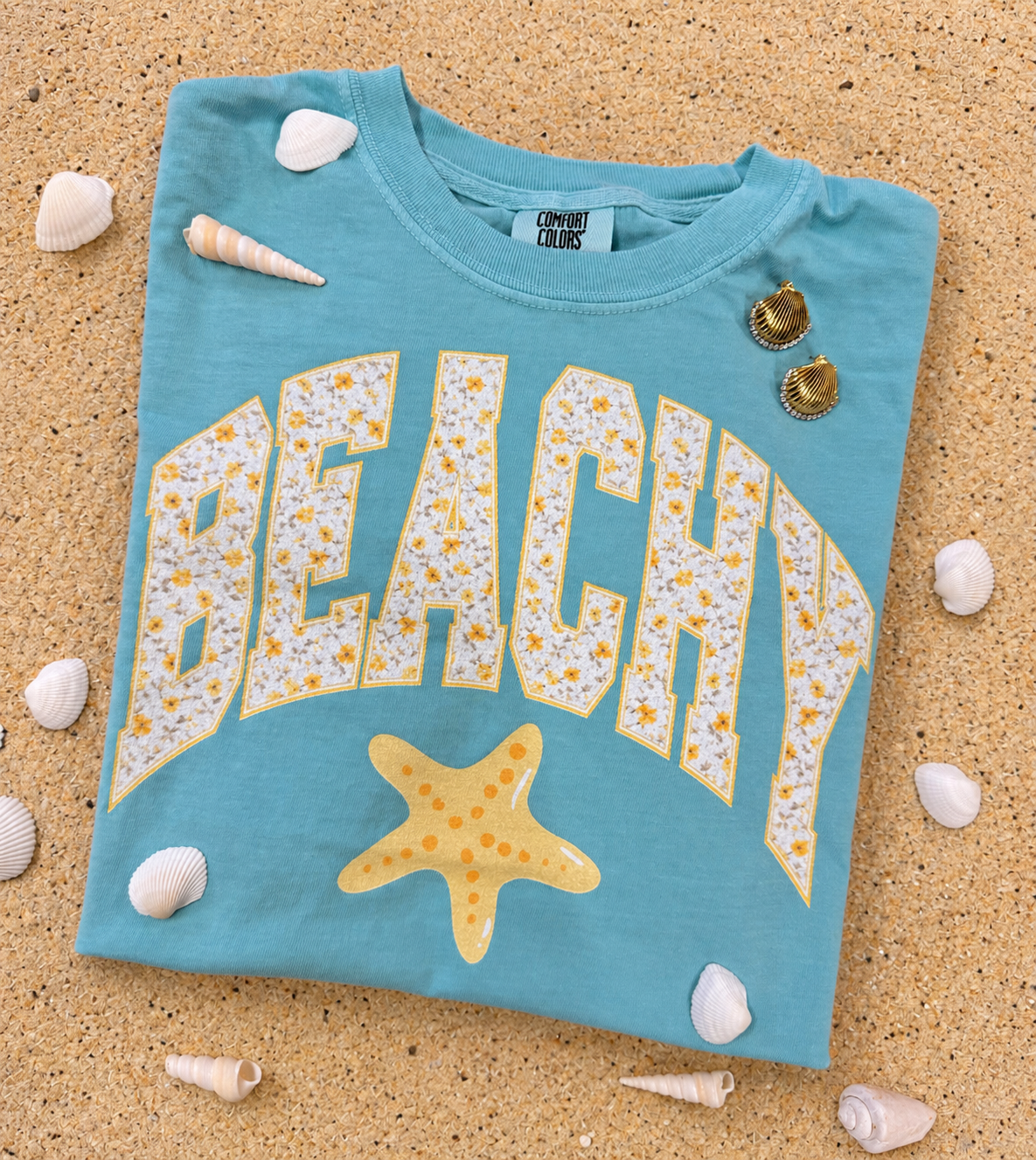Beachy Florals Tee/Tank