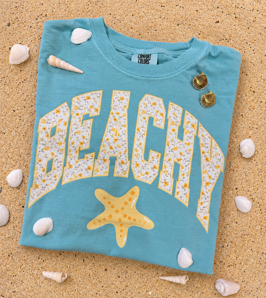 Beachy Florals Tee/Tank