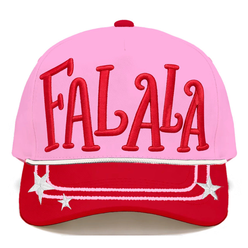 FALALA Pink & Red Star Hat