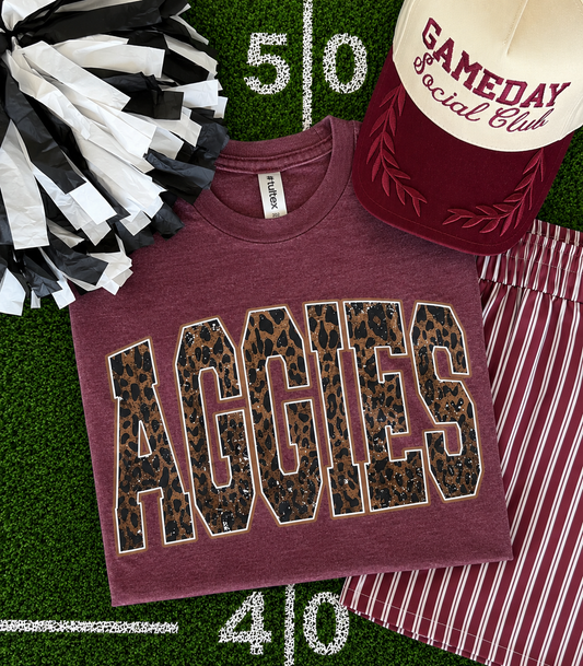 Aggies Leopard Tee