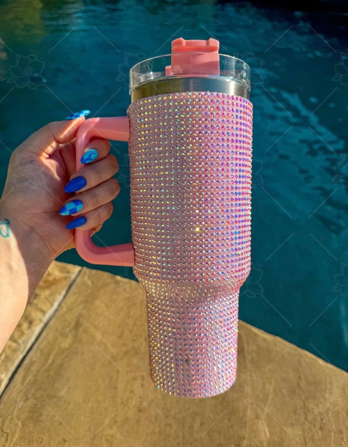 Solid Rhinestone Tumblers
