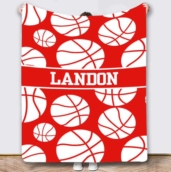 Custom Name Sport Blanket *CIJ SPECIAL*