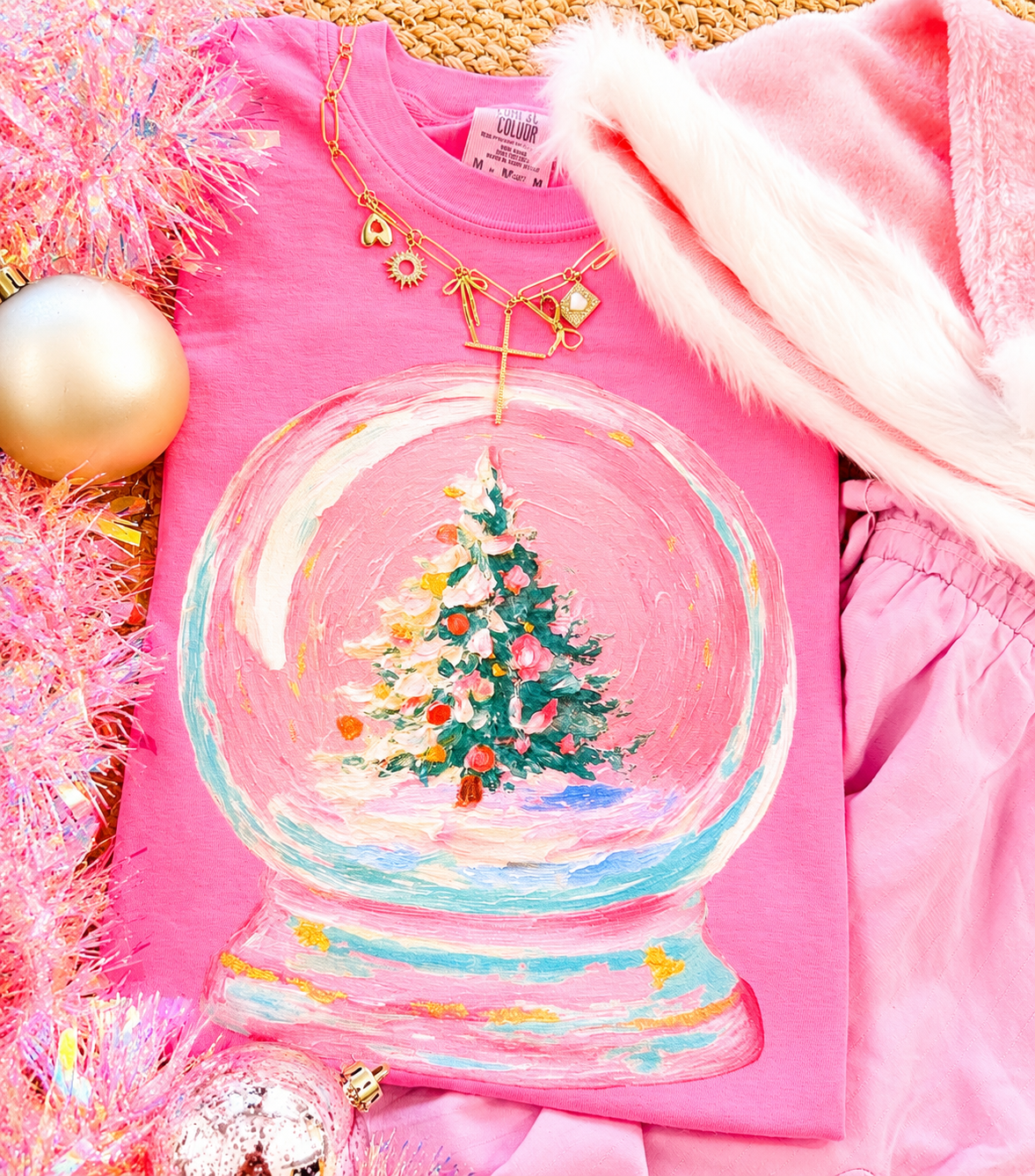 Pink Snow Globe Tee/Sweatshirt