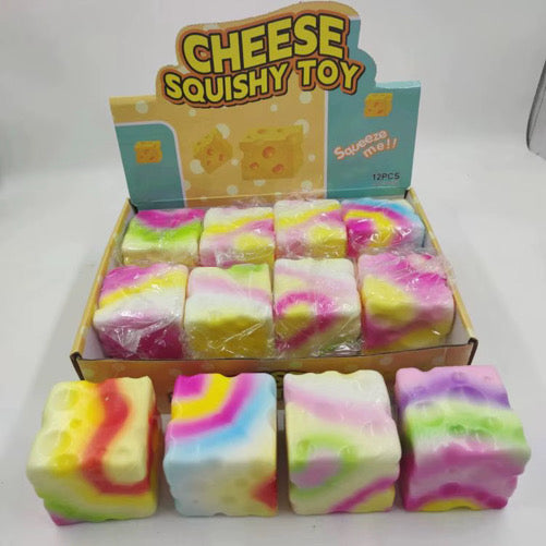 RTS Tie Dye Cheese Squishy