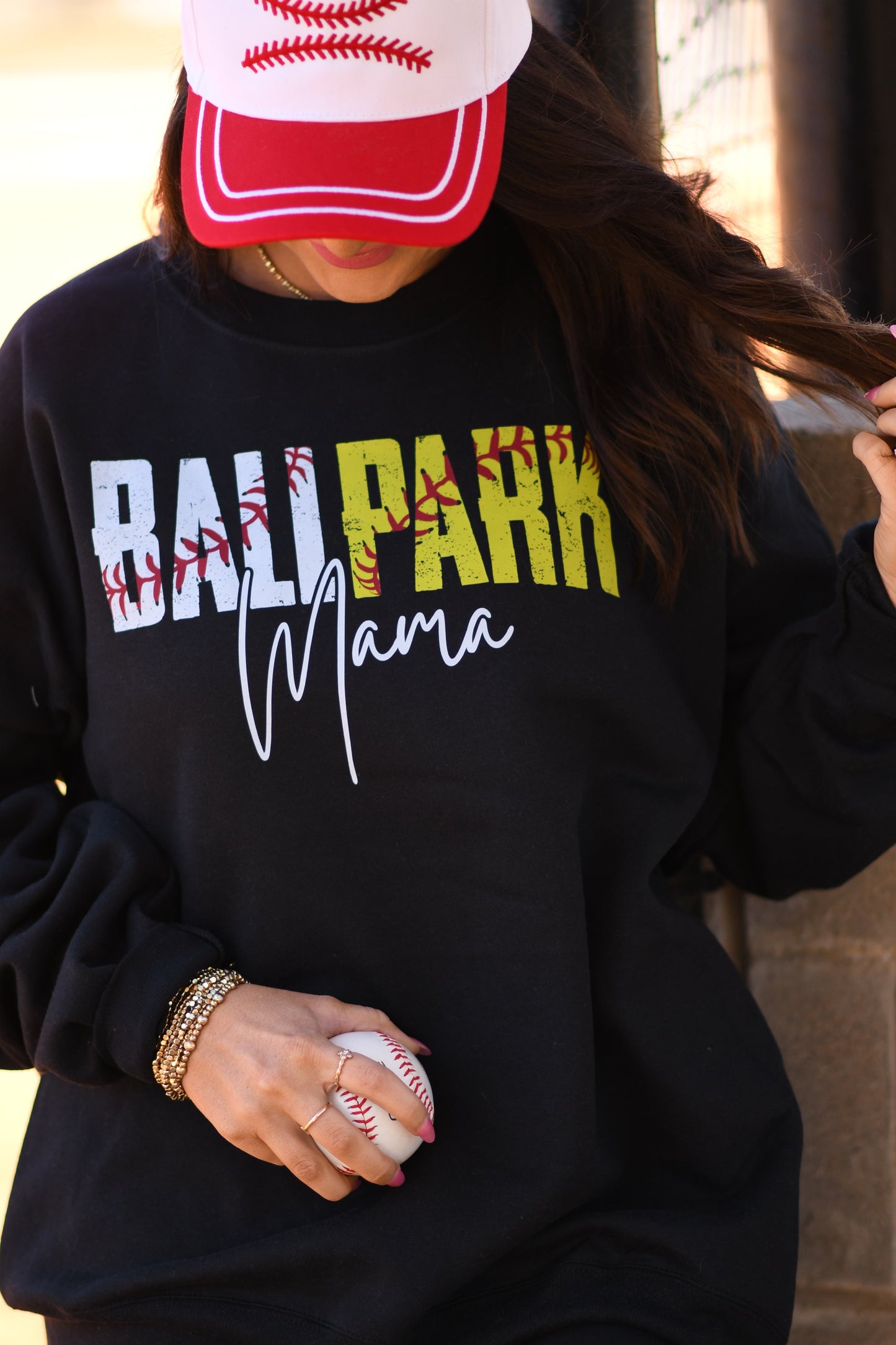 Ballpark Mama Baseball And Softball Tee/Sweatshirt