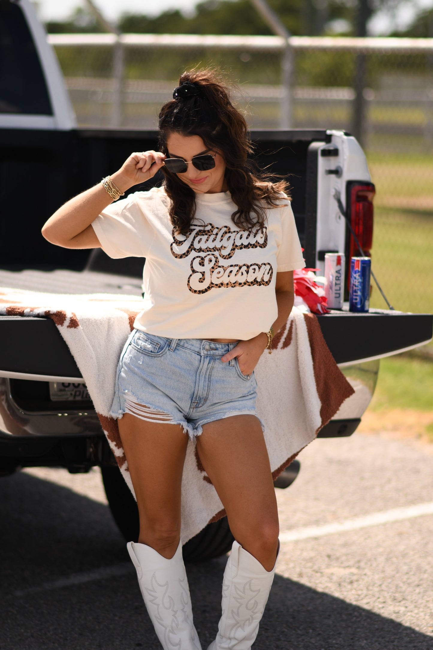Tailgate Season Leopard Tee