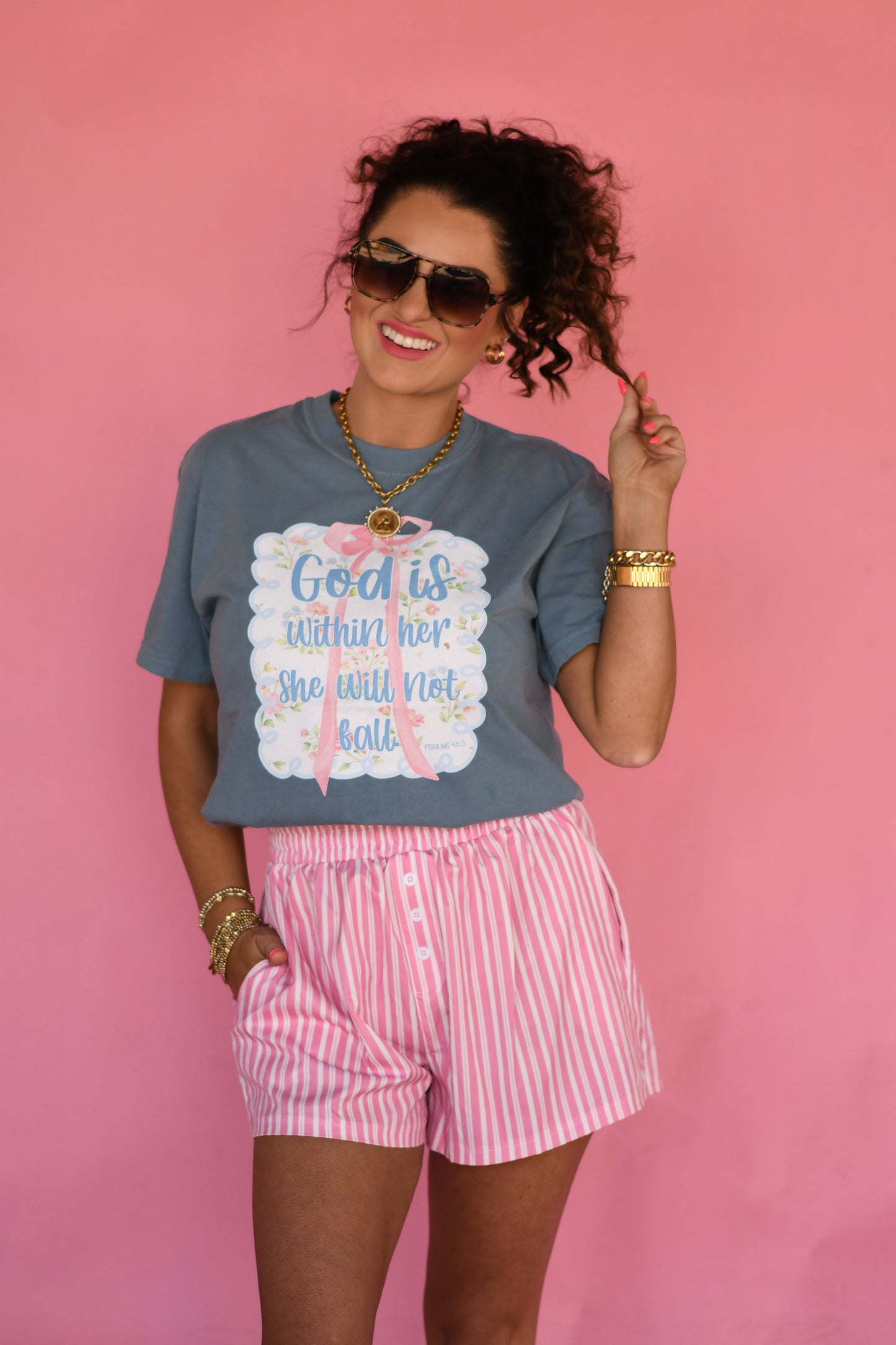God Is Within Her She Will Not Fall Tee