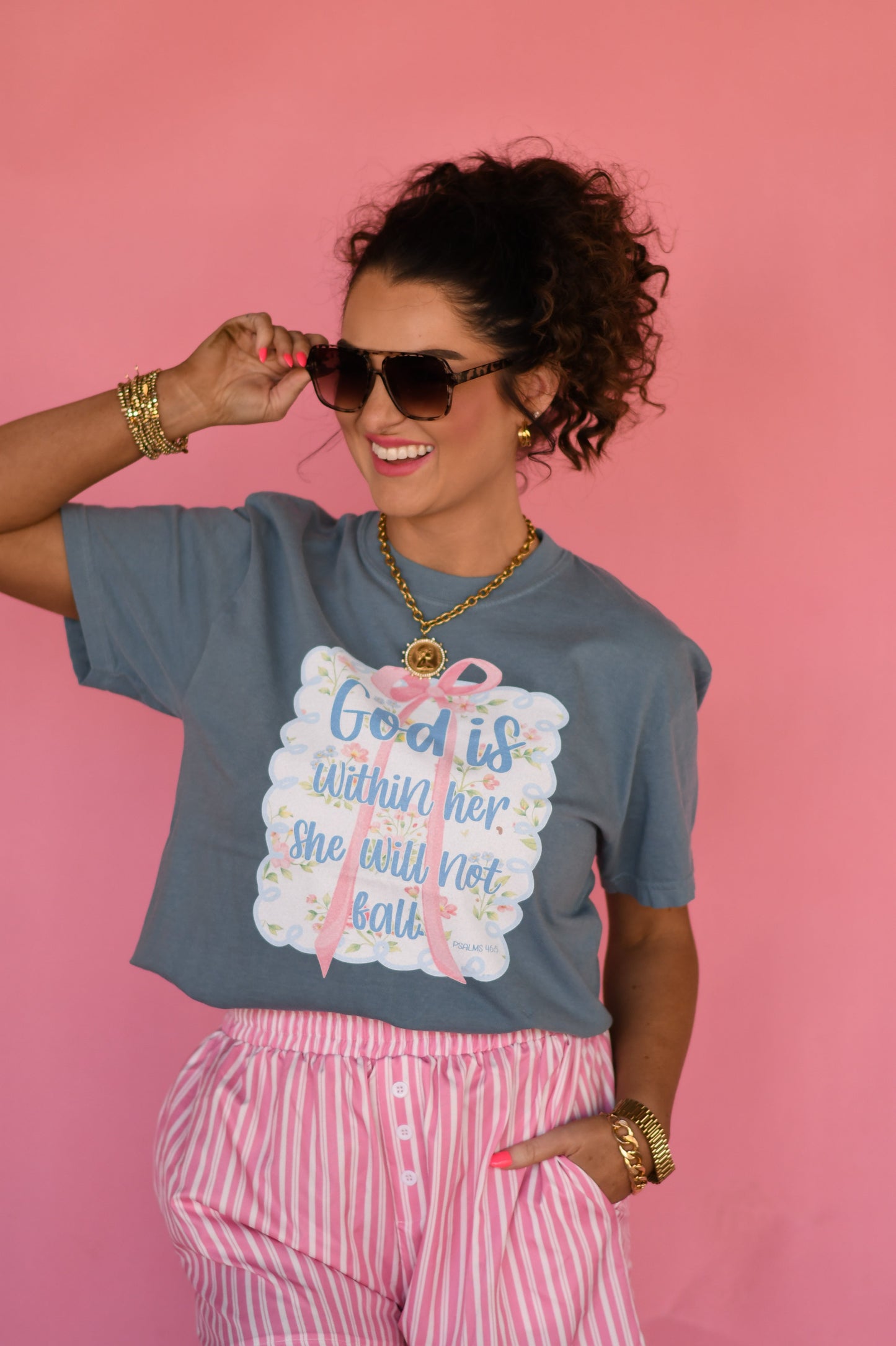 God Is Within Her She Will Not Fall Tee
