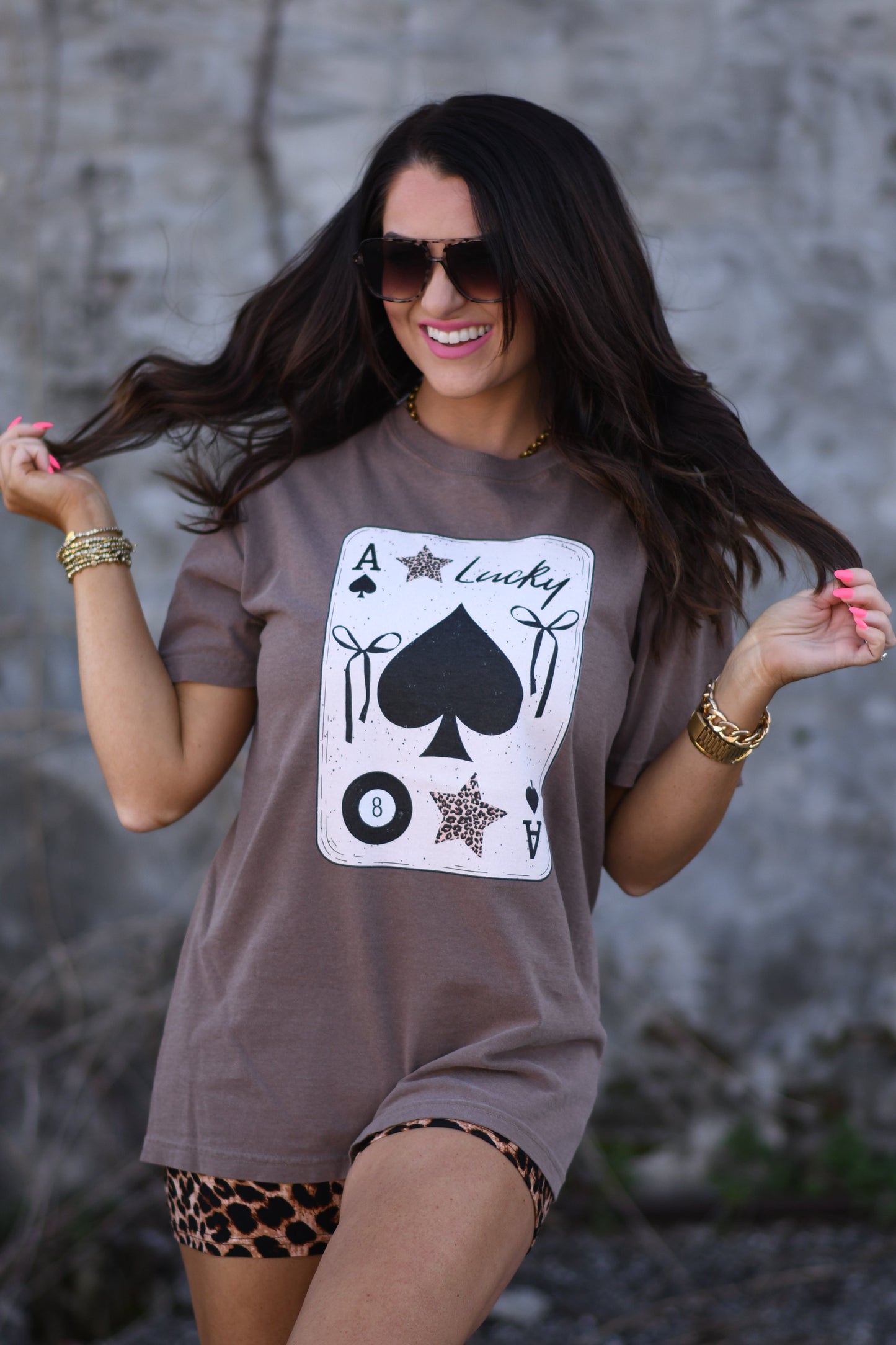 Lucky 8 Ball Card Tee