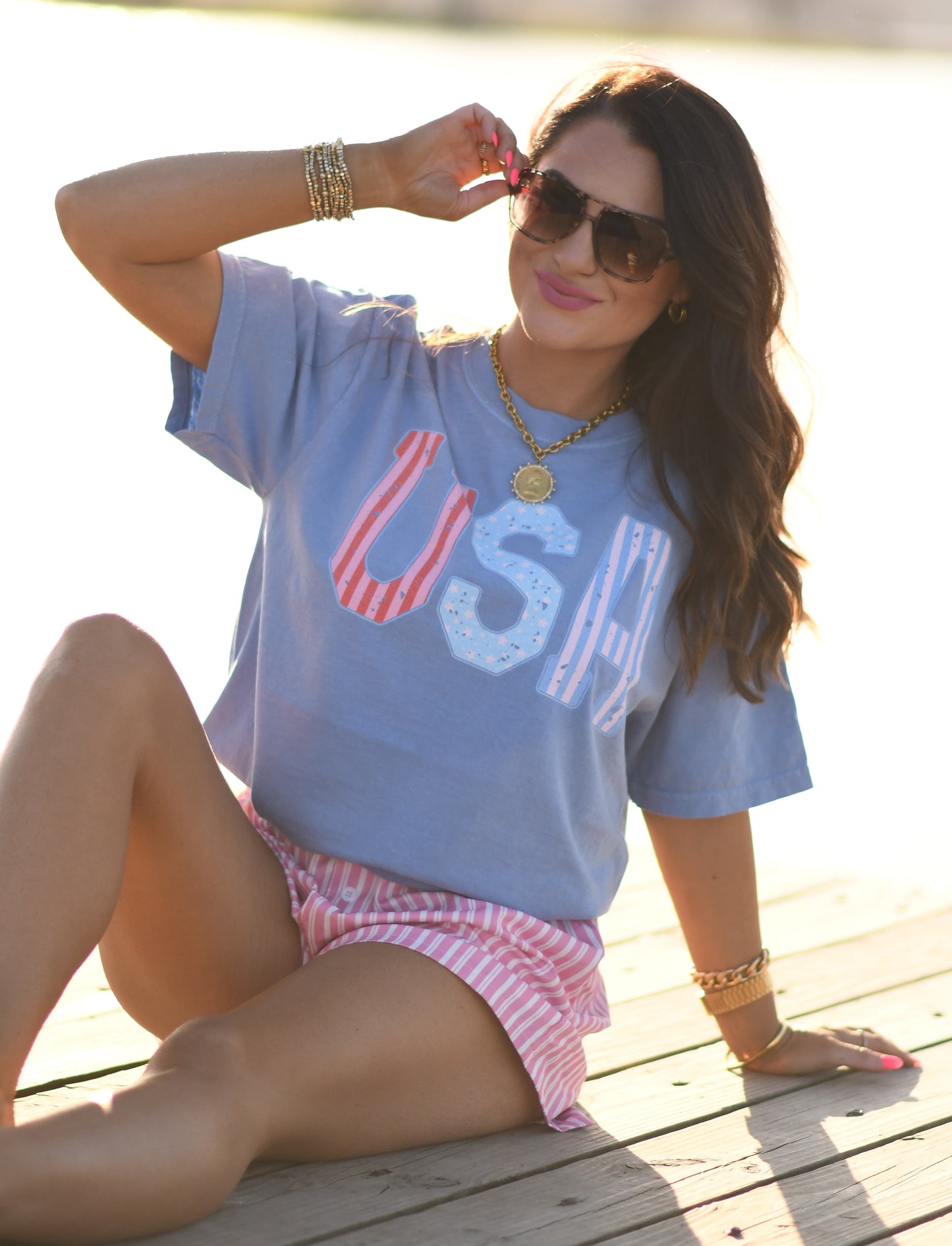 USA Stripes Tee