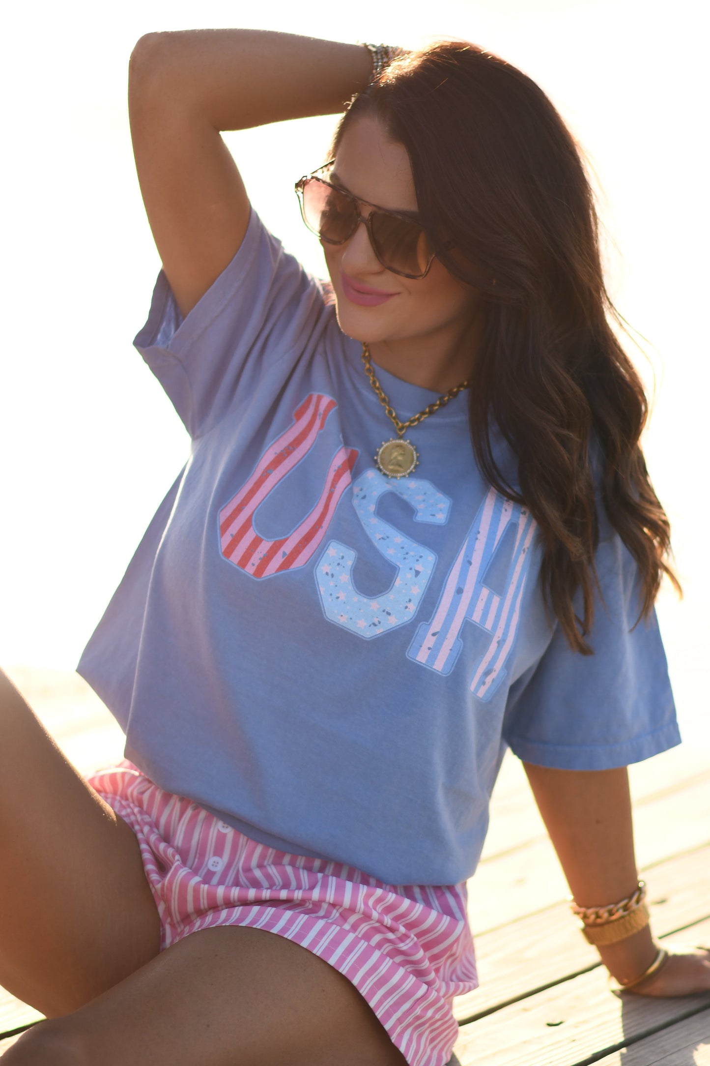 USA Stripes Tee