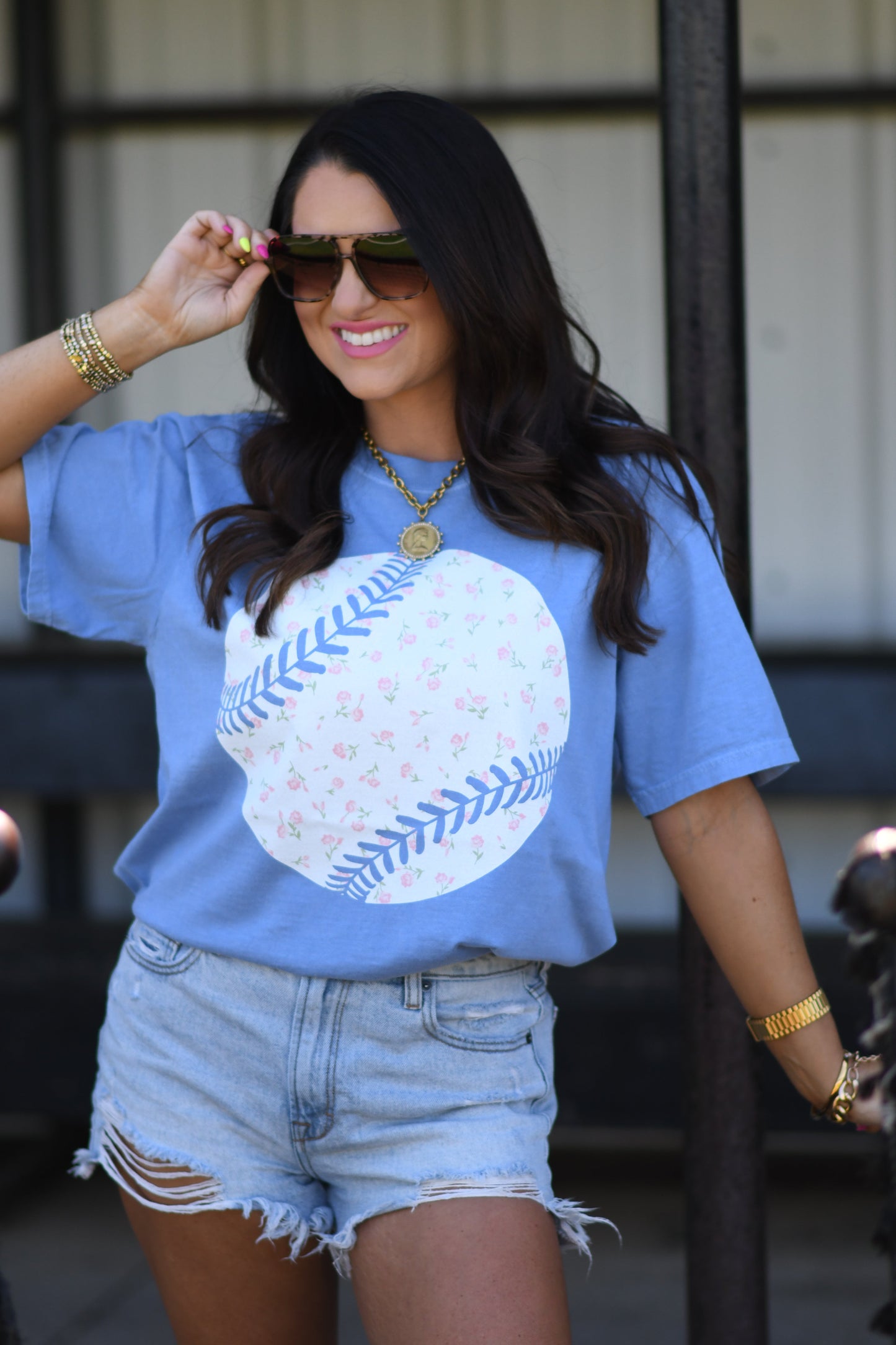 Dainty Florals Baseball Tee