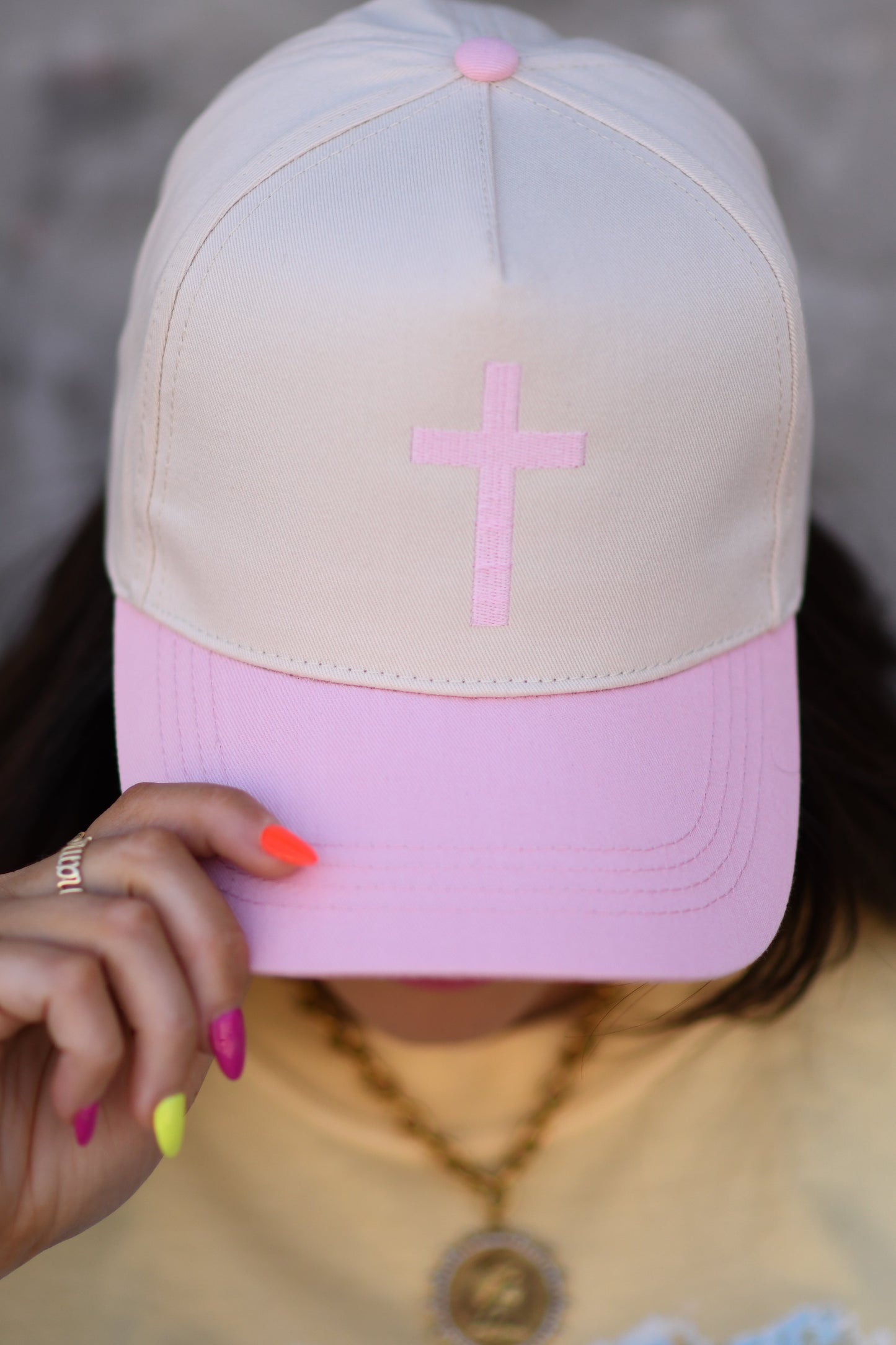 Pink Cross Hat