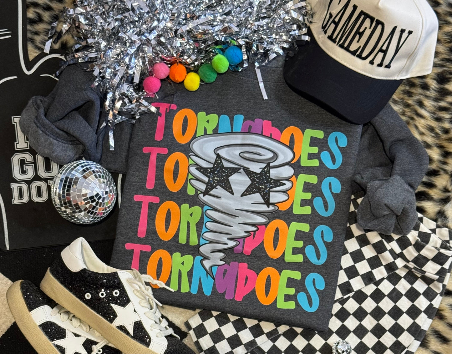 Tornadoes Neon Mascot Sweatshirt